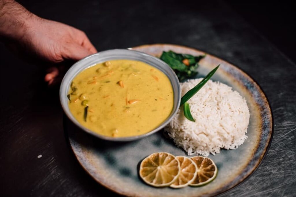 Currygericht mit Reis